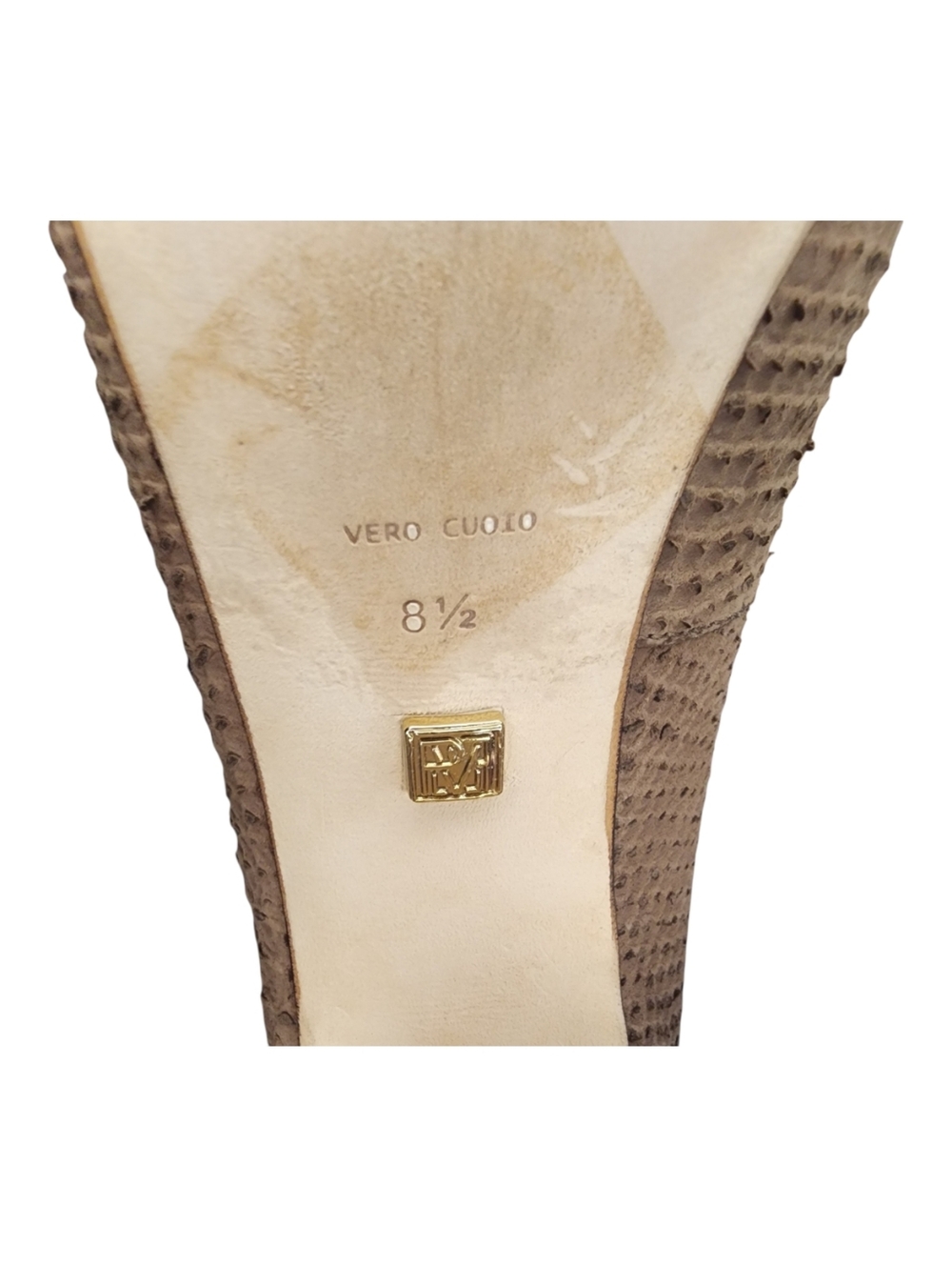 Pour La Victoire Embossed Platform Pumps, Womens 8.5 - Picture 9 of 11